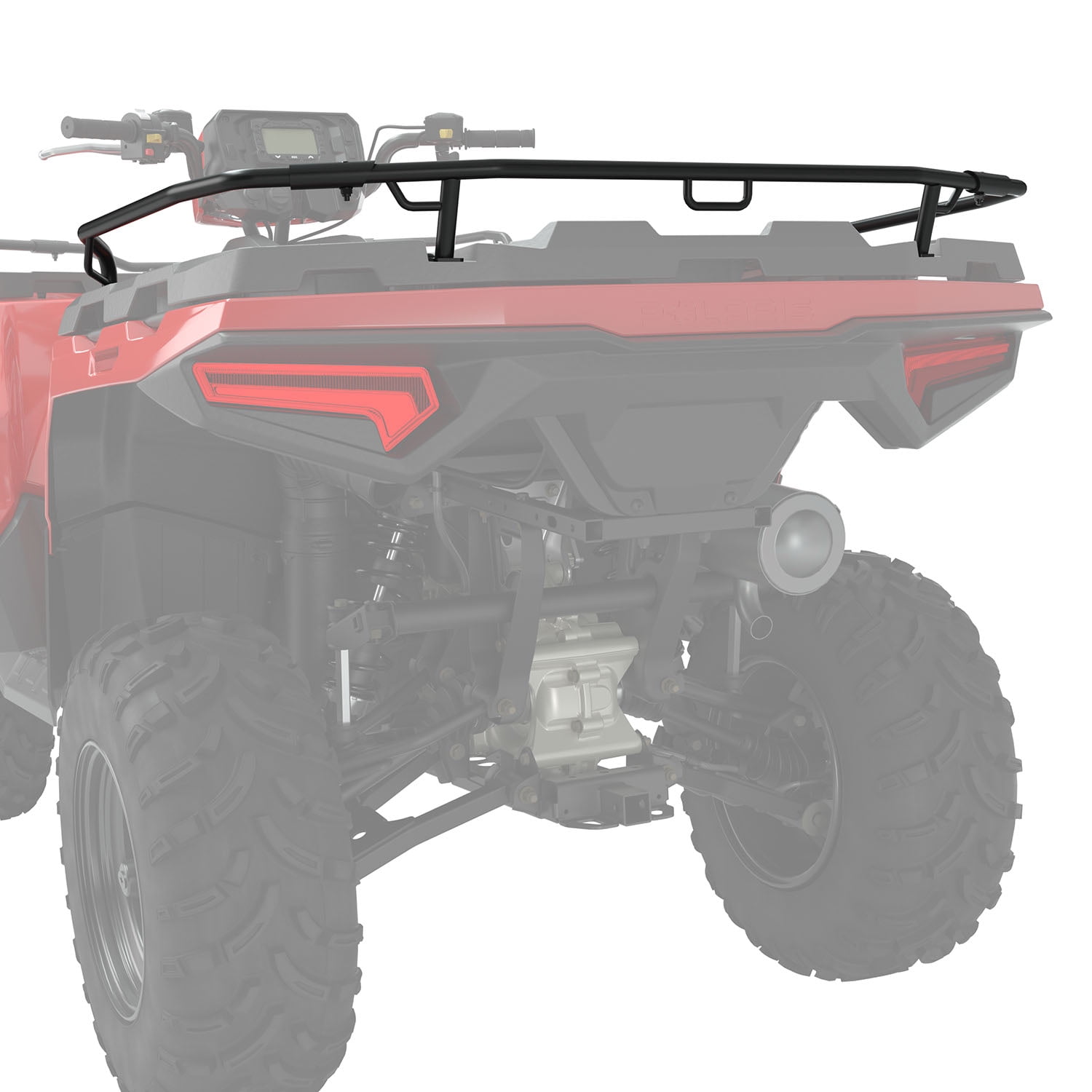 Atv Rear Rack Adapter Plate Polaris ATV Rear Rack Extender, Black - 2884841 - Walmart.com