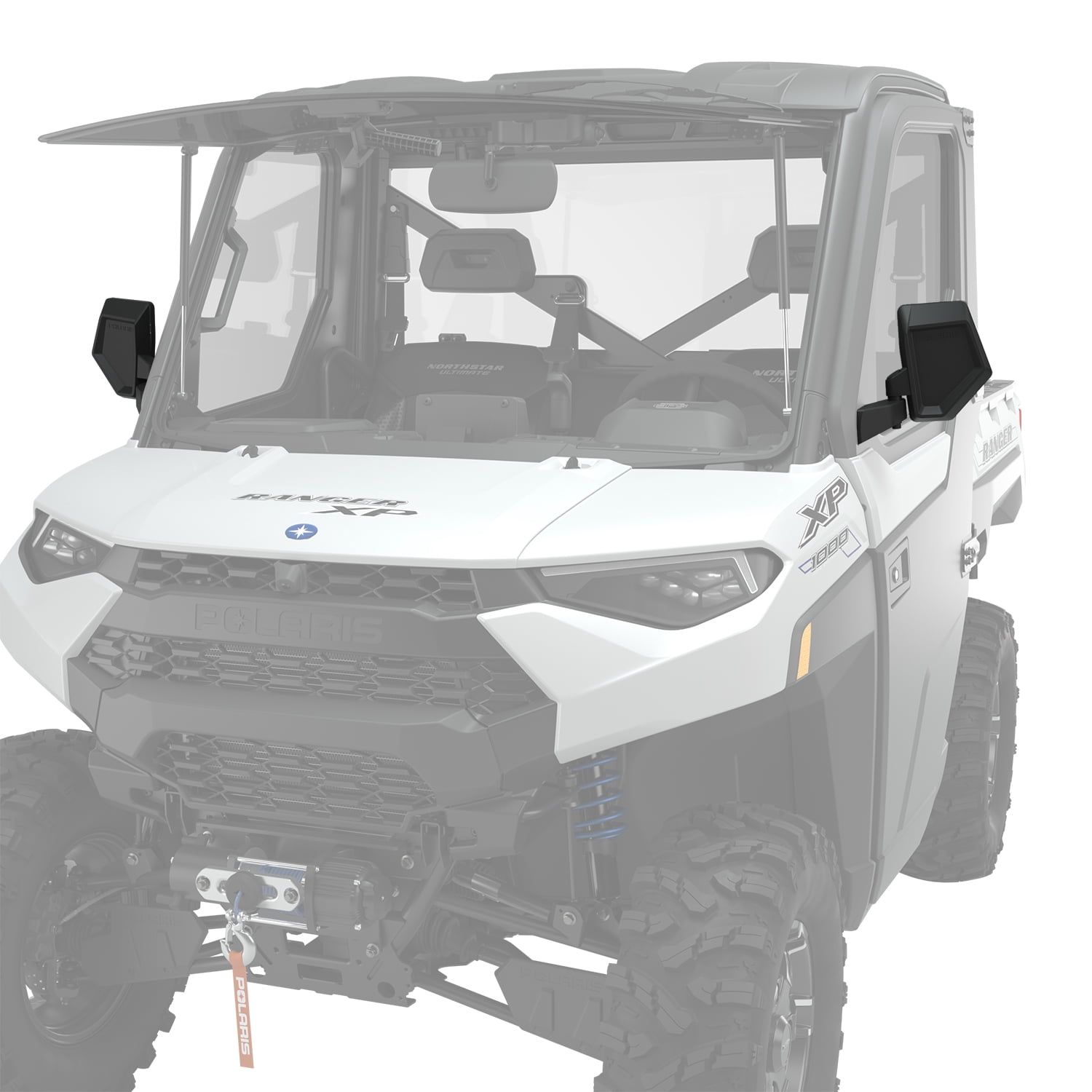 Polaris Side View Adjustable Folding Mirrors for RANGER or Pro XD Vehicles Equipped with Doors, Door Mounted, Set of 2, Genuine OEM - Part 2889241