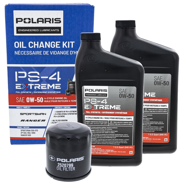 Polaris Oil Change Kit Polaris PS4 Synthetic Oil - 32oz Quart, OEM Part ...