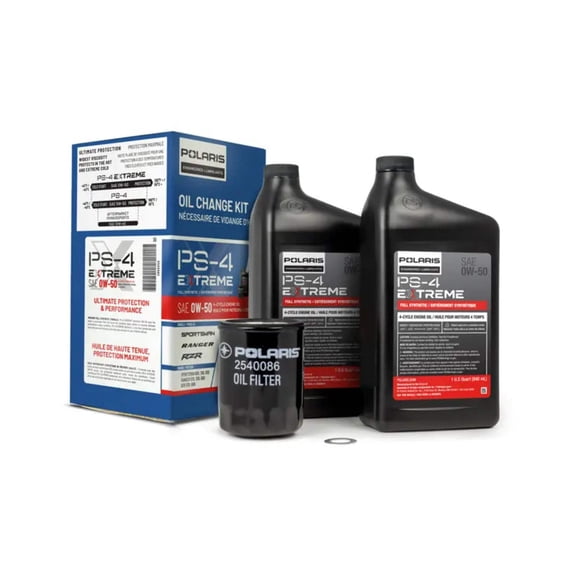 Polaris 2890056 PS-4 0W-50 Extreme Duty Oil Change Kit Ranger RZR Sportsman Twin 570 600