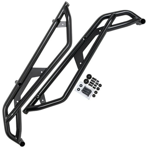 Polaris 2890396-458 Black HD Extreme Kick-Out Rock Sliders 2-Seat RZR Pro R 4 XP Turbo R