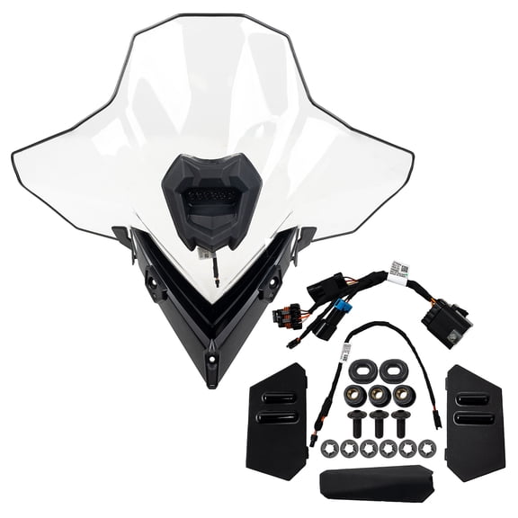 Polaris 2890643 Full Windshield With Integrated Center Auxiliary Light Indy RMK