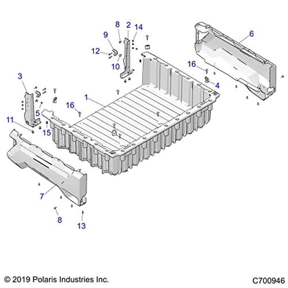 Polaris 7520804 SCR-TXTH-M6X1.0X45 TAP ZPB Part Ranger 1000 XP