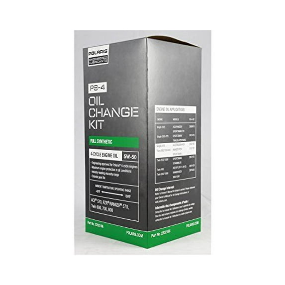 Polaris OEM Full Synthetic Oil Change Kit, 2880211, 2202166