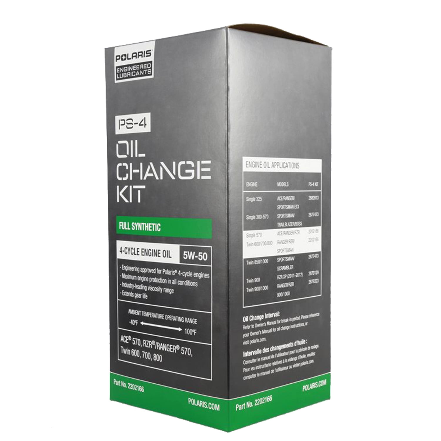 Polaris ATV OEM Sportsman Oil & Filter Change Kit Twin (2) Cylinder