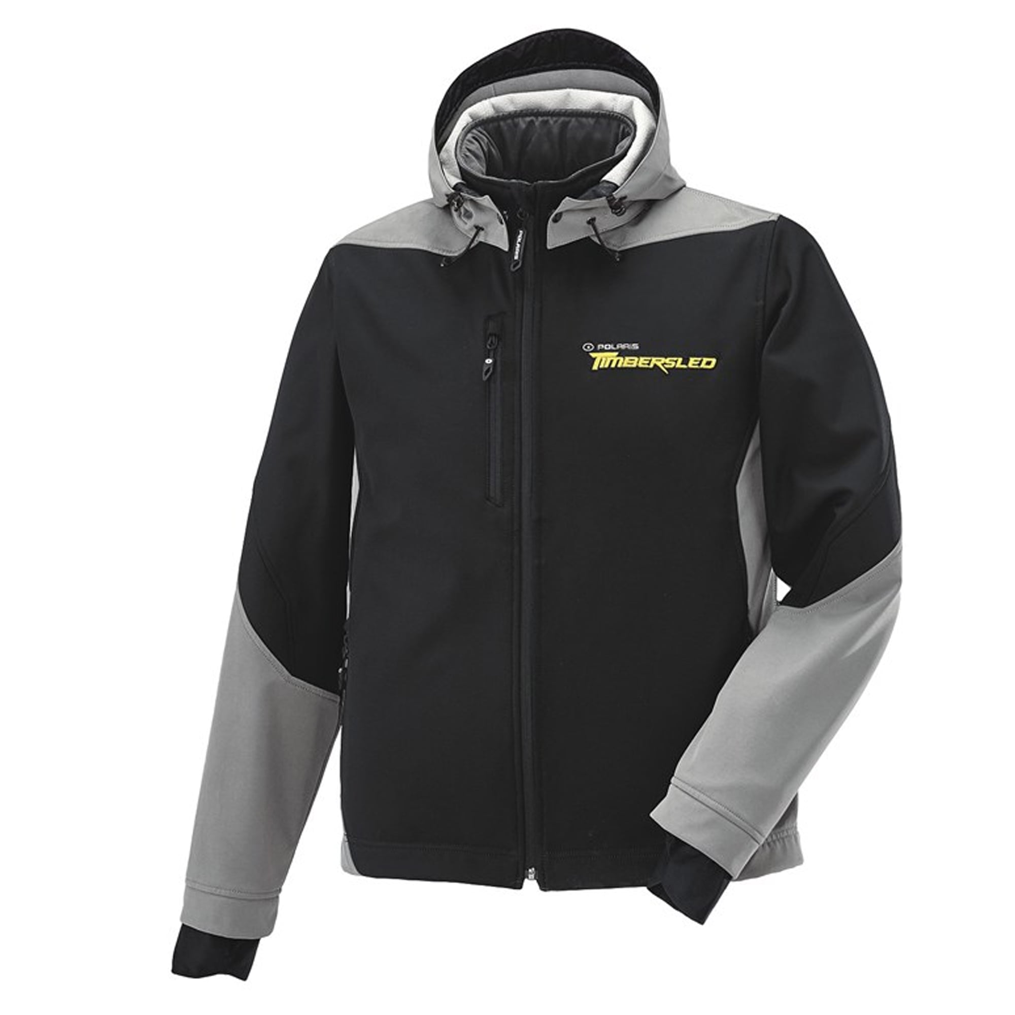 Polaris Black Mens Softshell Jacket with Timbersled Logo Waterproof ...