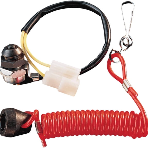Polaris Coiled Tether Kill Switch Kit, Red,&nbsp;Genuine OEM Part&nbsp;2874379, Qty 1