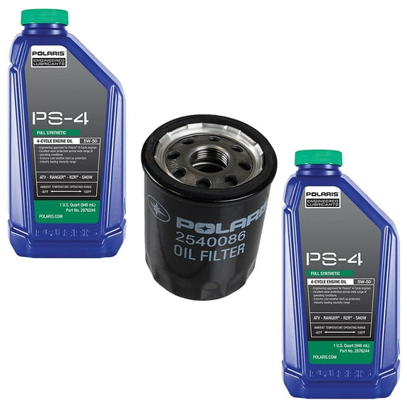 Polaris FKOCK10604 OEM PS-4 Service Oil Change Kit for 2004-2021 Ace General Ranger RZR