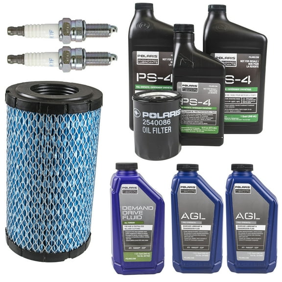 Polaris FKOCK10653 Oil & Fluid Change Kit w Air Filter Spark Plugs for 2018 Ranger XP 1000