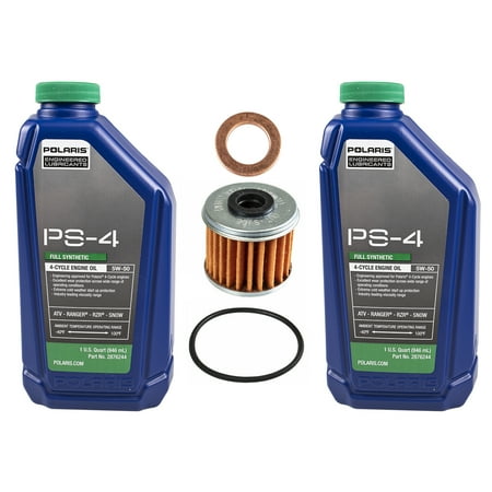 Polaris FKOCK10660 2 Quarts Oil Change Kit Full Synthetic PS-4 for 2016 Ranger ETX