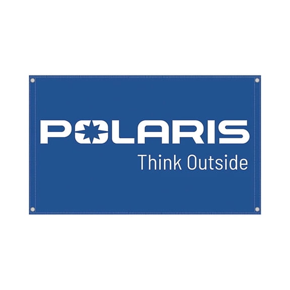 Polaris 2869928 Branded Logo Flag 3 x 5 Enthusiast Perfect for Home Garage Gift Blue