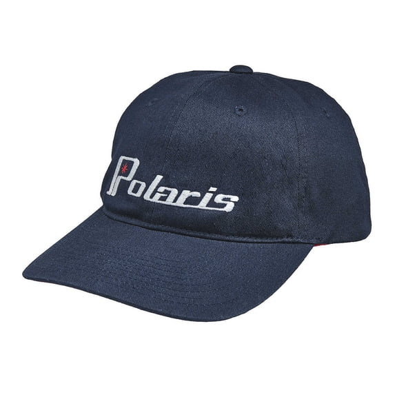 Polaris Men's Flexfit Hat with Retro White Polaris® Logo, Navy | 2860592