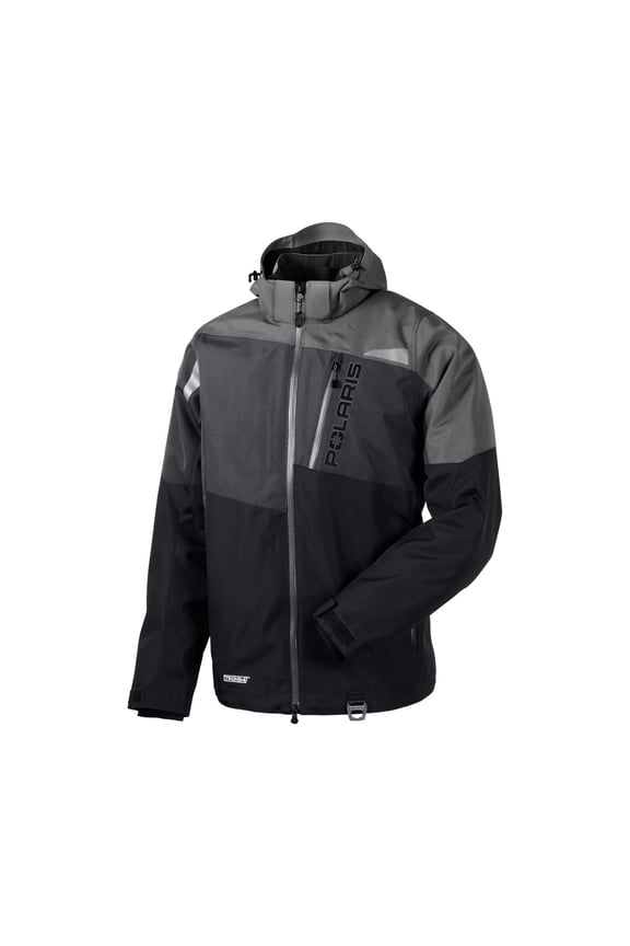 Men's TECH54 Switchback Jacket, Waterproof, Breathable, Insulated, Warm Winter Coat for Snowmobiling and Off Road Riding, Polyester, Black/Gray - 2864501,Black/Gray,S