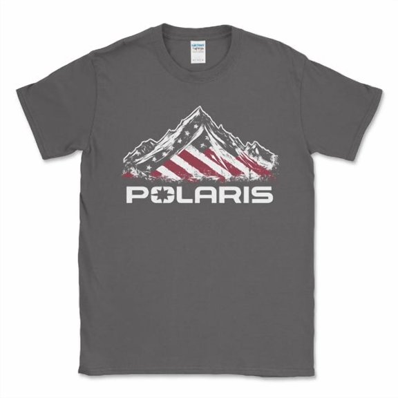 Polaris Mens Big and Tall American Flag TShirt