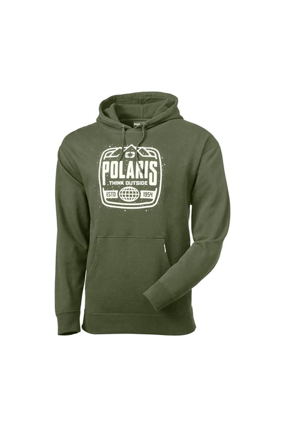 Mens Green Stamp Hoodie Warm Winter Kangeroo Pockets Cuffed Jersey Lined - 283306112