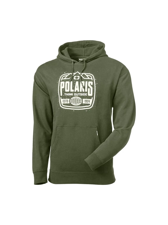 Mens Green Stamp Hoodie Warm Winter Kangeroo Pockets Cuffed Jersey Lined - Small 283306102