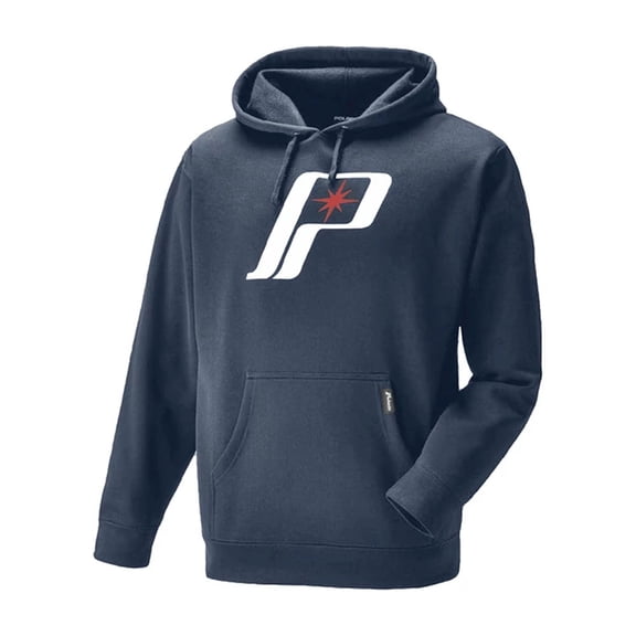 Polaris Mens Navy Retro Logo Hoodie Warm Winter Water Resistant High Tech Fabric - 283306014