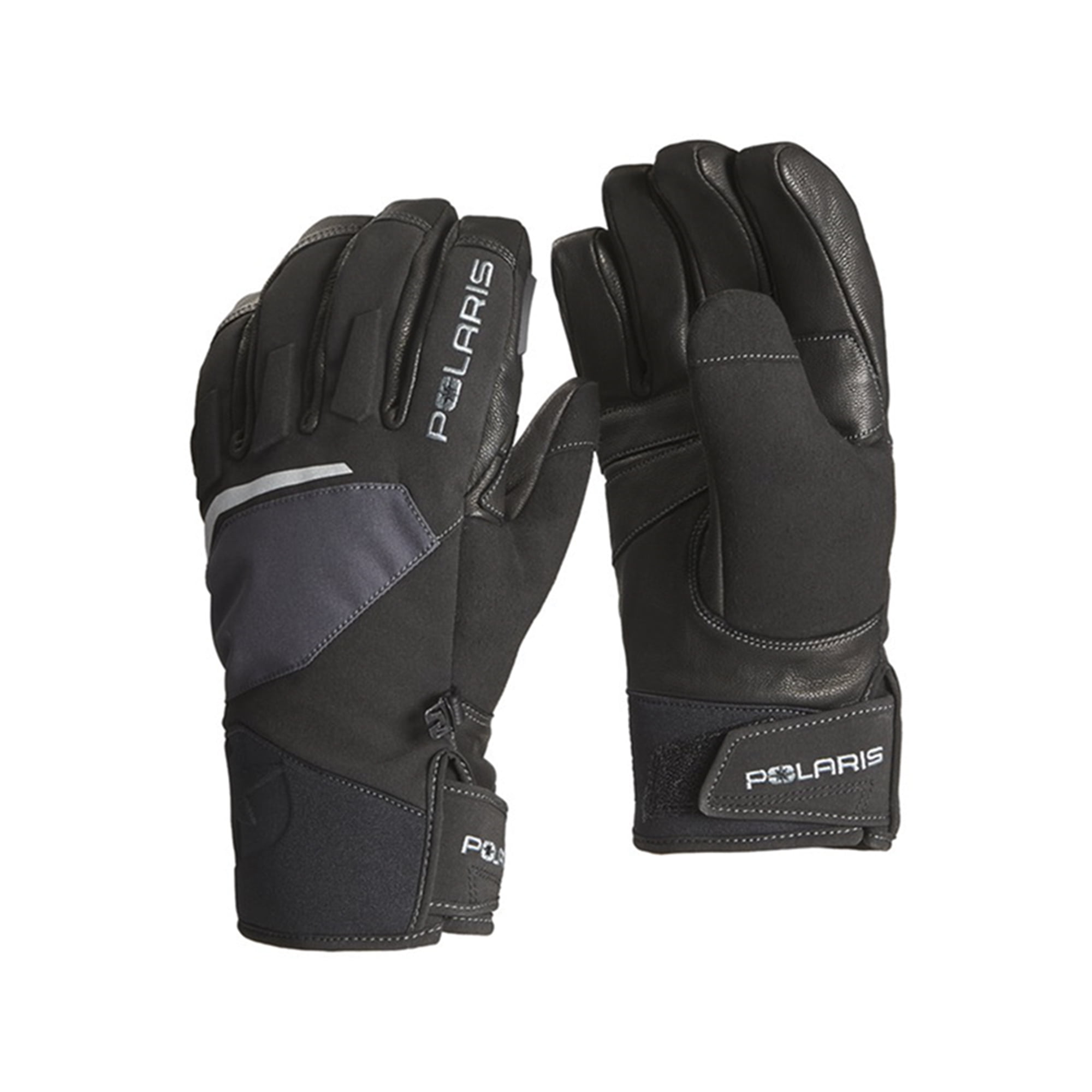 Polaris Mens Revelstoke Snowmobile Gloves Insulated Reinforced Leather