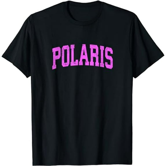 Polaris Montana MT Vintage Athletic Sports Pink Design T-Shirt