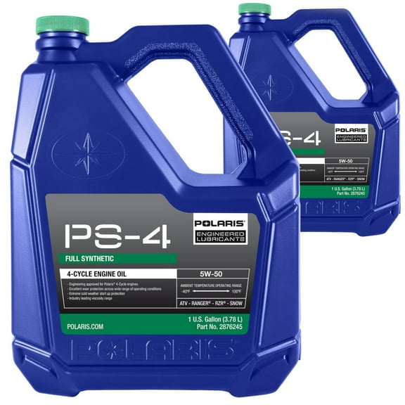 Polaris New OEM, 4-Cycle PS4 Plus Synthetic Oil, Gallon, Pack of 2, 2876245