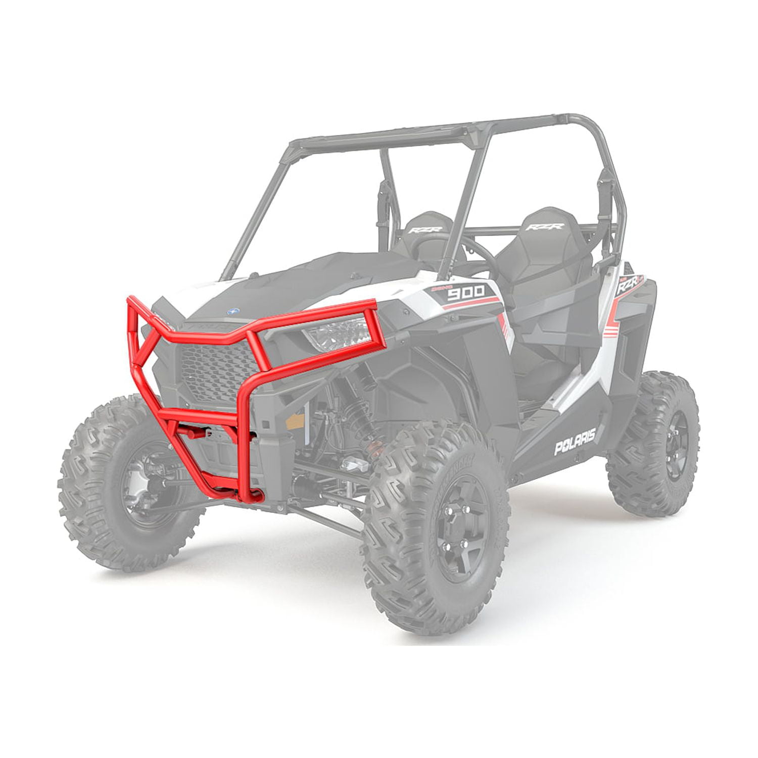Polaris New OEM Front Deluxe Bumper, Red, 2881591-293