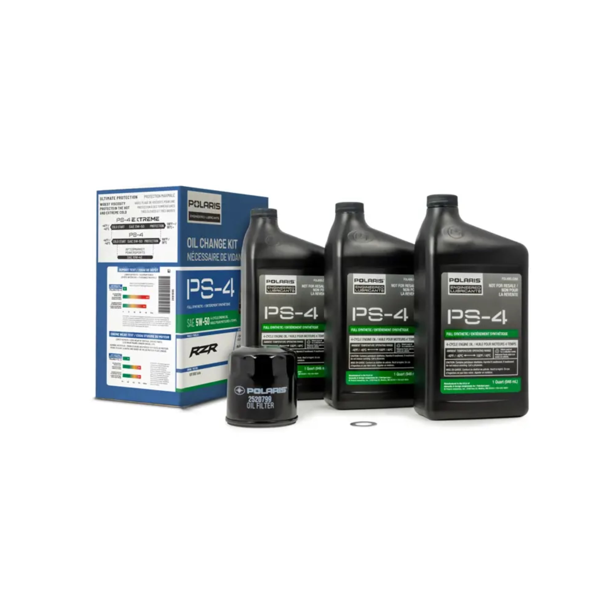 Polaris OEM PS-4 Full Synthetic Oil Change Kit, 2881696 - Walmart.com