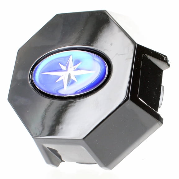 Polaris OEM Medium Gloss Logo Black Rim Cap, 1521954