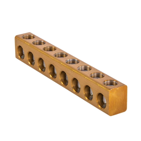 Polaris PL250-8 8-Port Uninsulated Multi-Tap Connector, 250 MCM 6 AWG