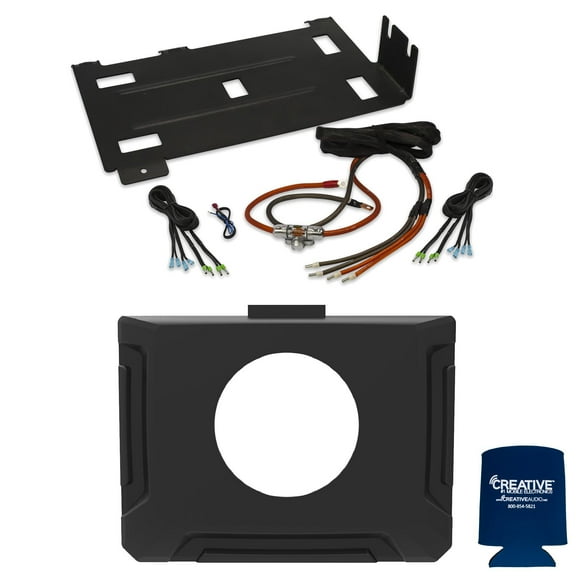 Polaris RZR 2014-2018 - Universal 2/4 Channel Amplifier Installation Kit with Gauge Dash Kit