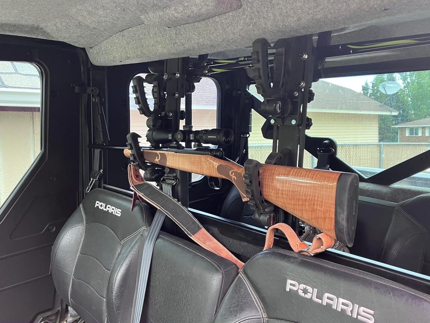 Polaris Ranger Behind The Seat Gun Rack Holder UTV Gun Mount