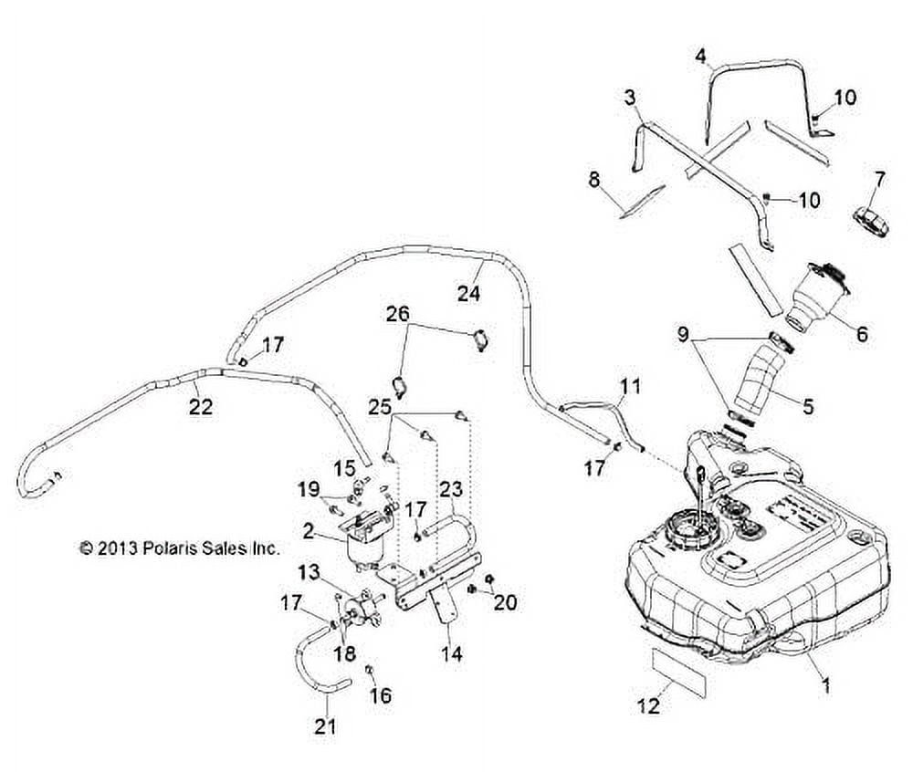 Polaris Ranger Fuel Filter/Water Separator, Genuine