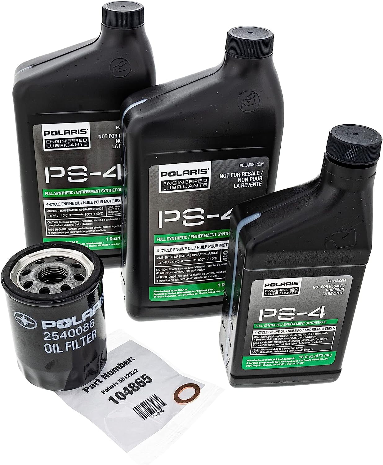 Polaris Ranger RZR XP 1000 OEM Oil Change Kit with Oil Filter 2879323