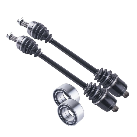 Polaris Ranger rear cv axles & wheel bearings set 400 500 2010 2011 2012 2013