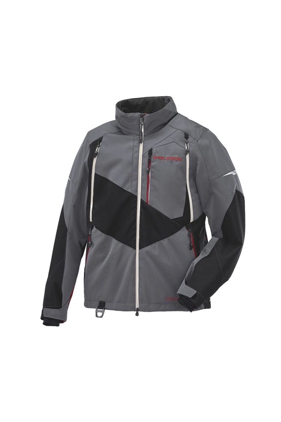 Revelstoke Mountain Shell Snowmobile Jacket Gray/Red 286051902