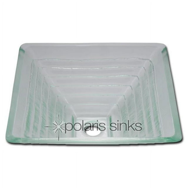 Polaris Sink P406 16-1/2&quot; Tempered Glass Vessel Sink