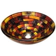thumbnail image 1 of Polaris Sinks  Multicolor Stained Glass Vessel Bathroom Sink, 1 of 3