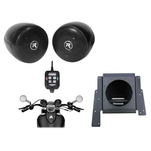 Polaris Slingshot 10" Subwoofer Enclosure+Free Rockville ATV Handlebar Speakers