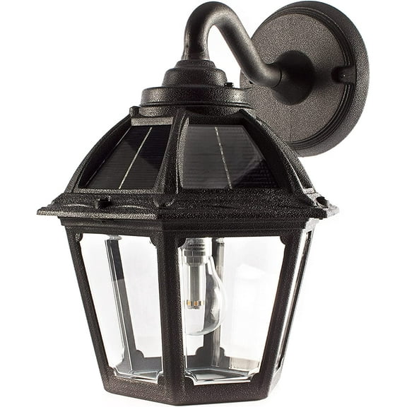Polaris Solar Wall Light - Black