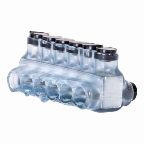 Wire Connector, 6 Port, Clear, Plastisol Insulation IPLD4-6CB