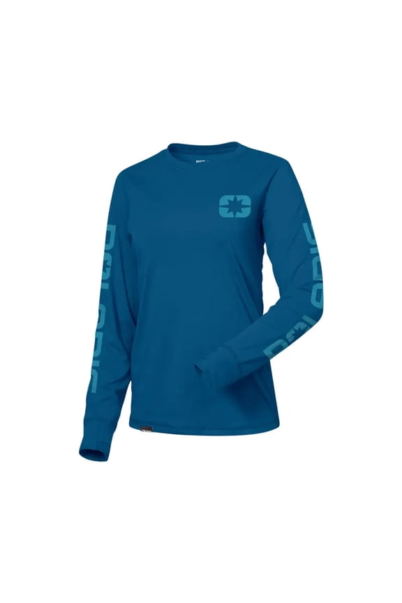 Women's Long Sleeve Performance Tee, Blue | 2865479