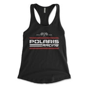 Polaris Womens Racing Flag Racerback Tank Top