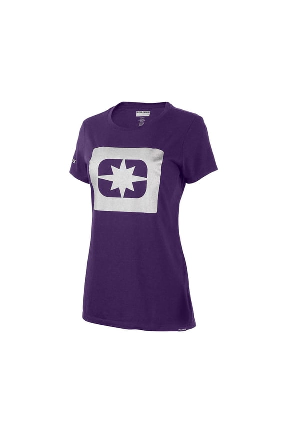 Women's Silver Icon Tee T-Shirt Purple 286462809