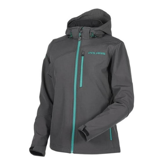 Polaris Women's Softshell Jacket, Teal/Gray | 2833040