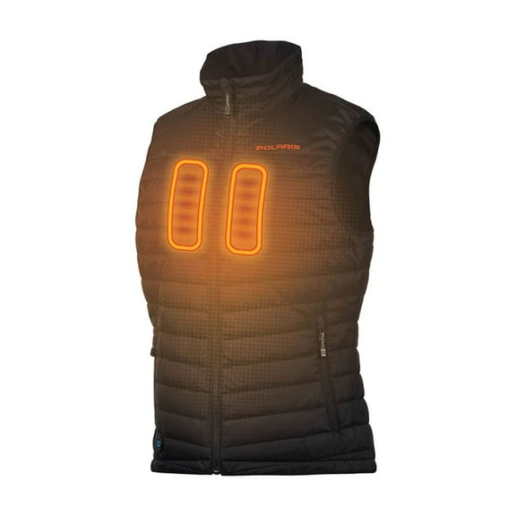 Polaris  Womens Heated Snowmobile Vest w Rechargeable Battery Insulated Black - Large 283303606