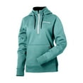 thumbnail image 1 of Polaris  Womens Journey Hoodie Quarter Zip Collared Warm Sweatshirt Teal - XX-Large 283309812, 1 of 5