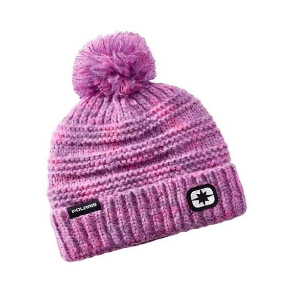 Polaris Womens Space-Dye Pom Beanie Warm Cozy Comfortable Winter Hat - Pink - One Size 2864704