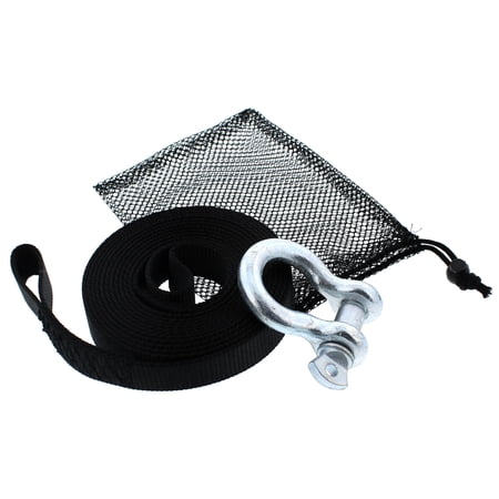Polaris Xpedition Heavy Duty Black Tow Strap Package 5000 LBS Tensile Strength