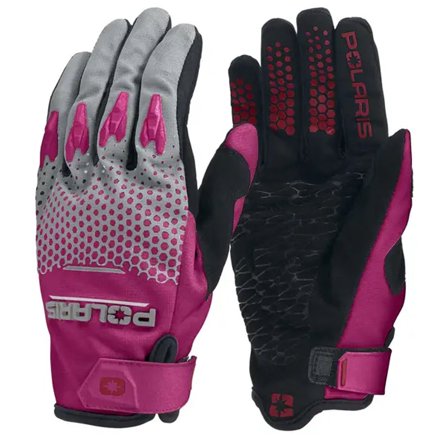 Polaris Youth Throttle Gloves, Pink/Gray | 2865390