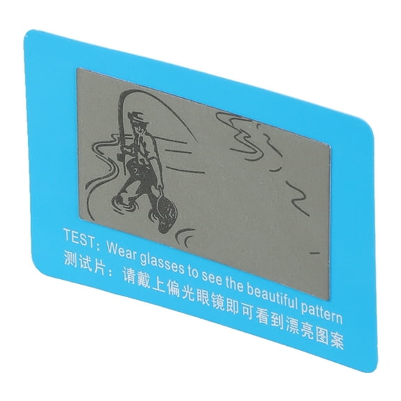 Polarised Sunglass Lens Shades Glasses Tester Testing Card Check