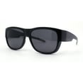 thumbnail image 1 of Polarized 57mm Rectangular Wear Over Glasses Large Fit-Over Sunglasses Matte Black, 1 of 4